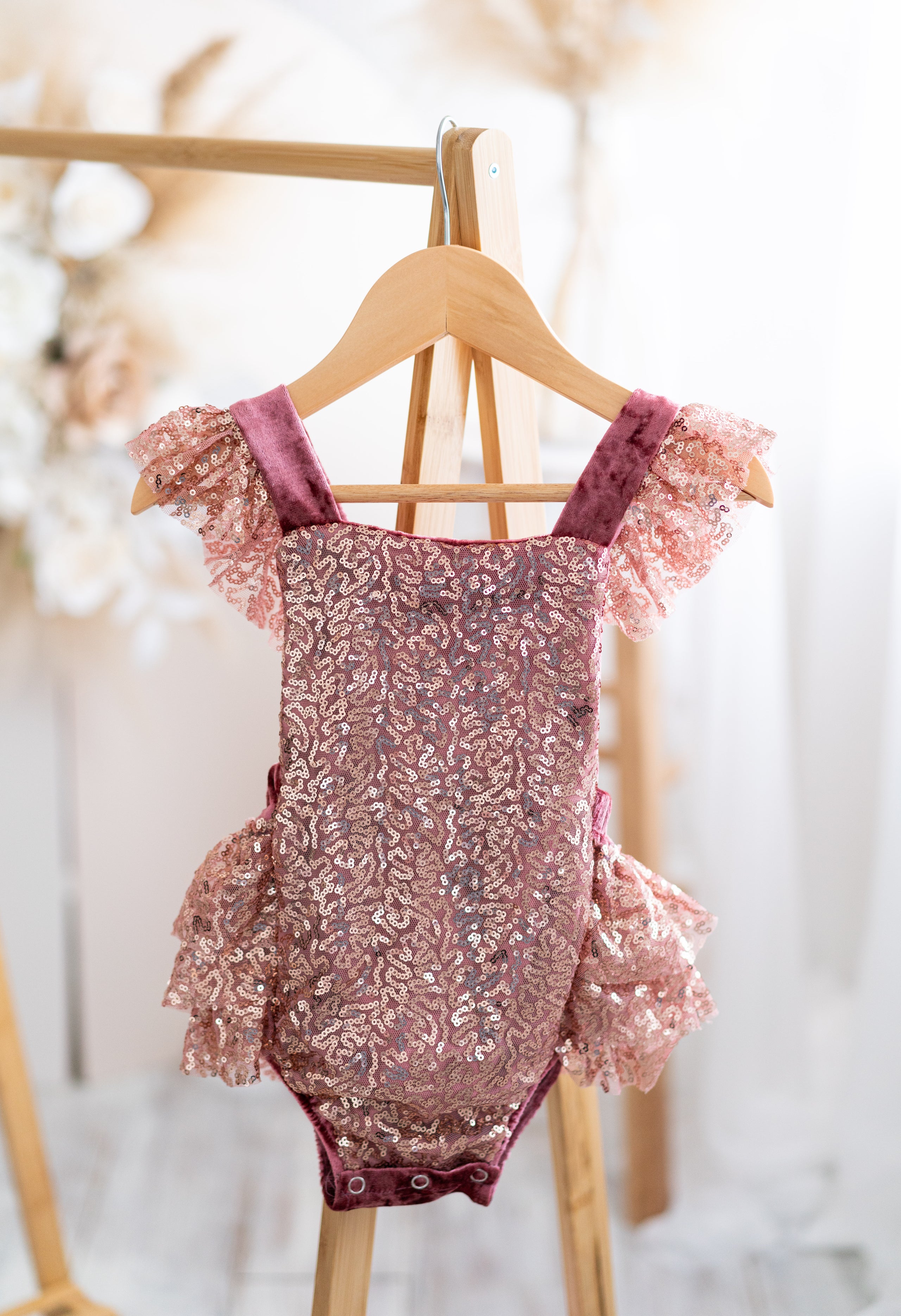Rose Gold Sequin Romper The Wylde Child Edit